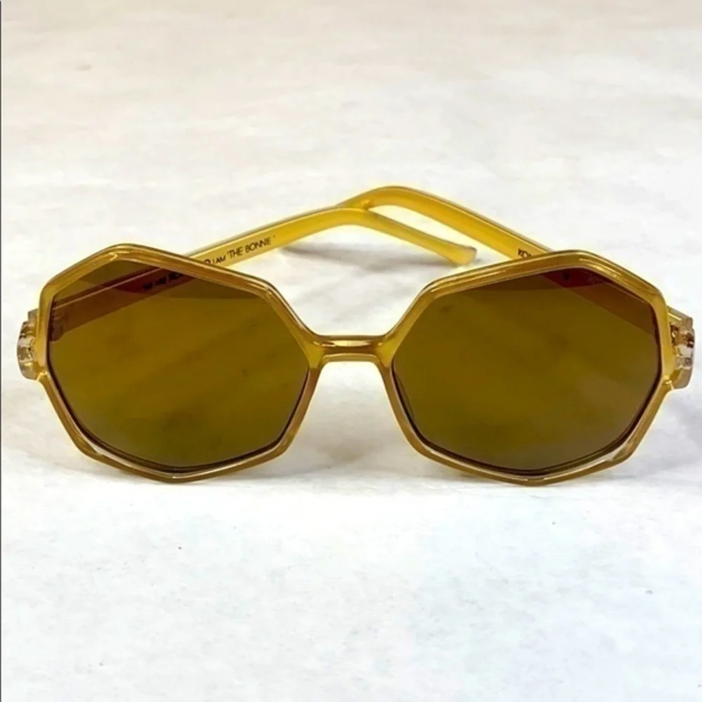 Komono Bonnie Sunglasses NEW oversized Clear Gold geometric